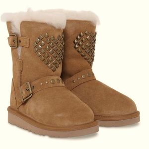 Adrianna Studded Heart Boot